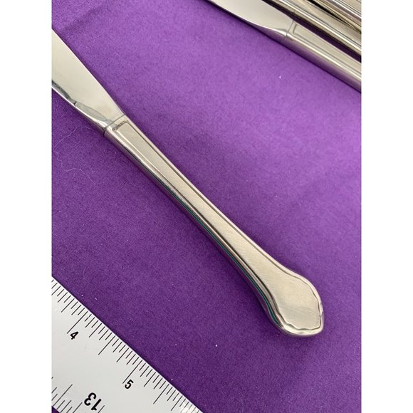 WM Rogers Oneida LTD Deluxe Sainless Flatware Summer Mist Autumn Glows Knife Sol - Picture 4 of 5